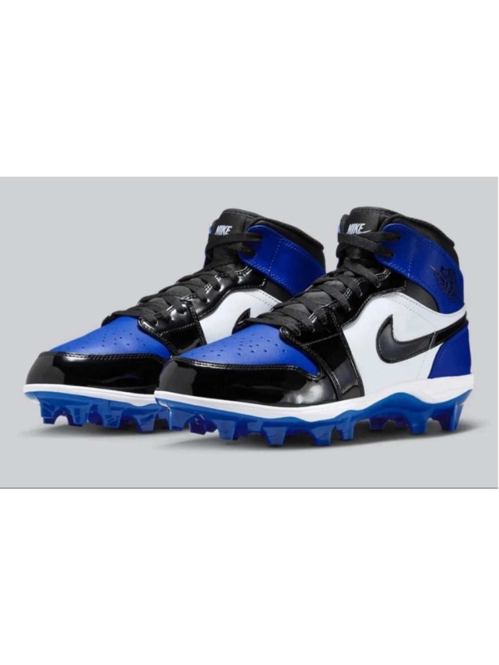 Nike Air Jordan 1 Mid TD Game Royal Blue Black FJ6805-401 Football size 10.5